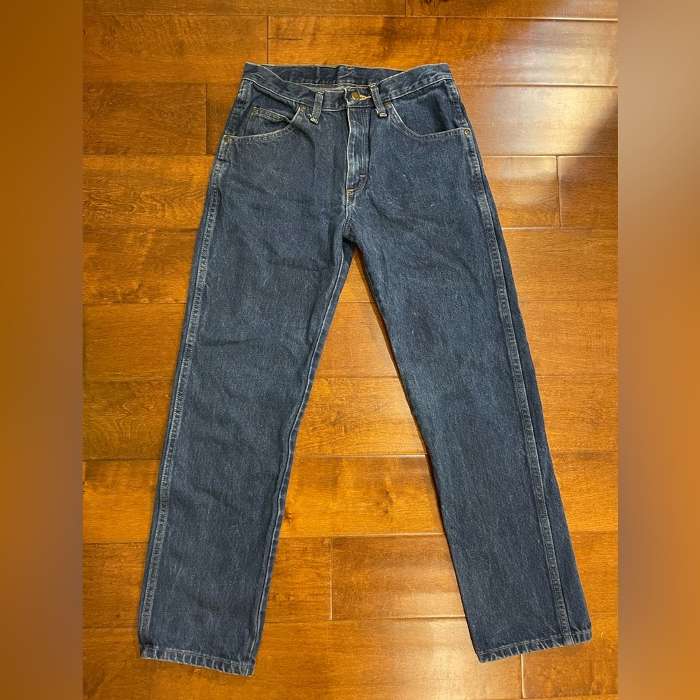 Wrangler Dark Blue Straight Leg Jeans